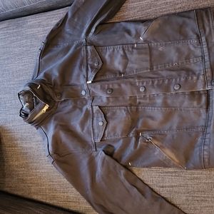 Levis commuter jacket. Mens medium. Black stretch denim with some fade